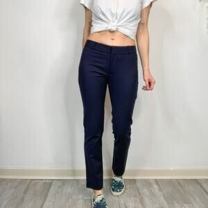 RAOUL straight leg dress pants low rise dark navy office work professional 2439